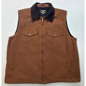 Wyoming Traders Vest Mens L Concealment Canvas Corduroy Holster LIMITED USE
